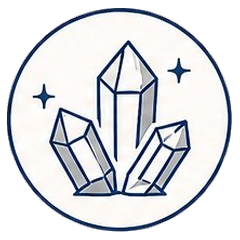 Crystal healing icon